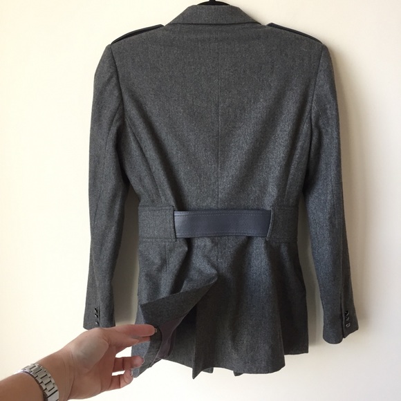 Wool and leather blazer/Jacket - Picture 3 of 8